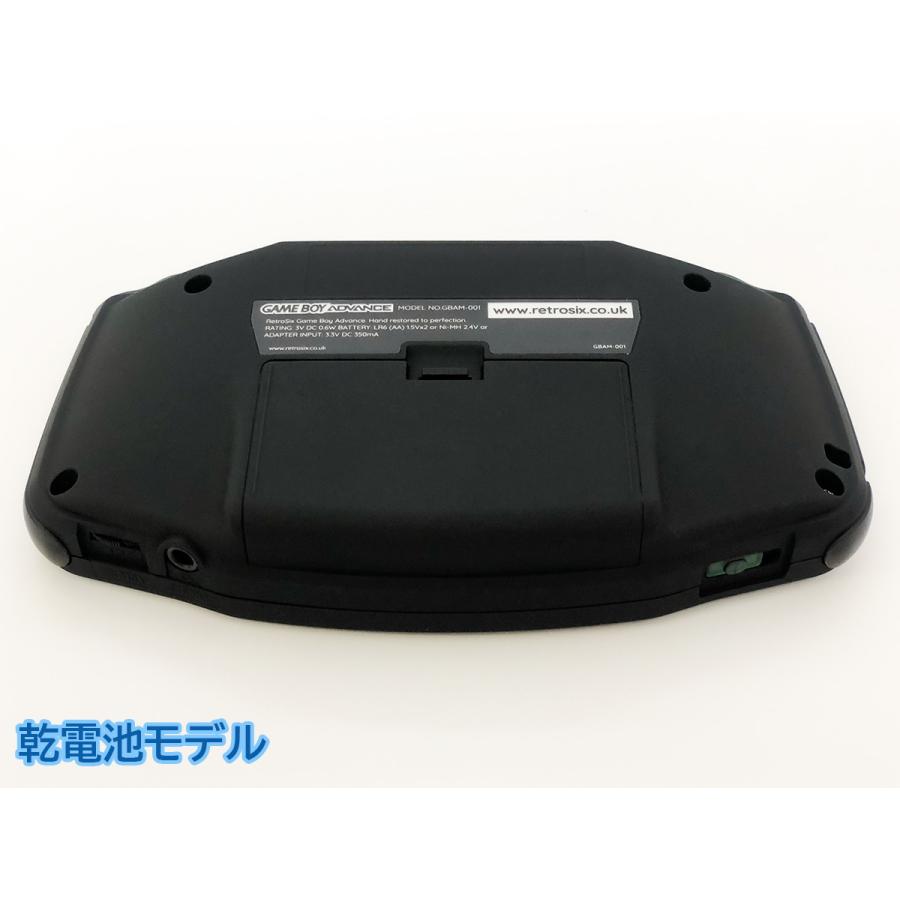 ゲームボーイアドバンス RetroSixプレステージカスタム Funnyplaying IPS マットブラックｘCleanLght(LED)緑+バッテリー内蔵可能 送料無料 |  | 04