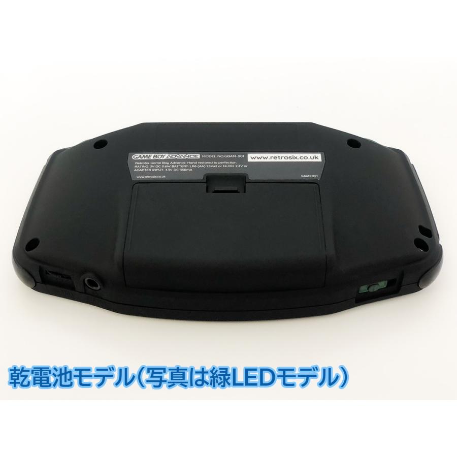 ゲームボーイアドバンス RetroSixプレステージカスタム Funnyplaying IPS マットブラックｘCleanLght(LED)赤+バッテリー内蔵可能 送料無料 |  | 04