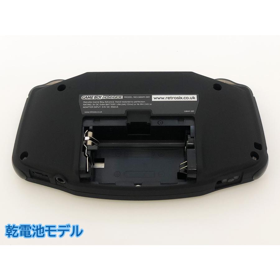 ゲームボーイアドバンス RetroSixプレステージカスタム Funnyplaying IPS マットブラックｘCleanLght(LED)赤+バッテリー内蔵可能 送料無料 |  | 05