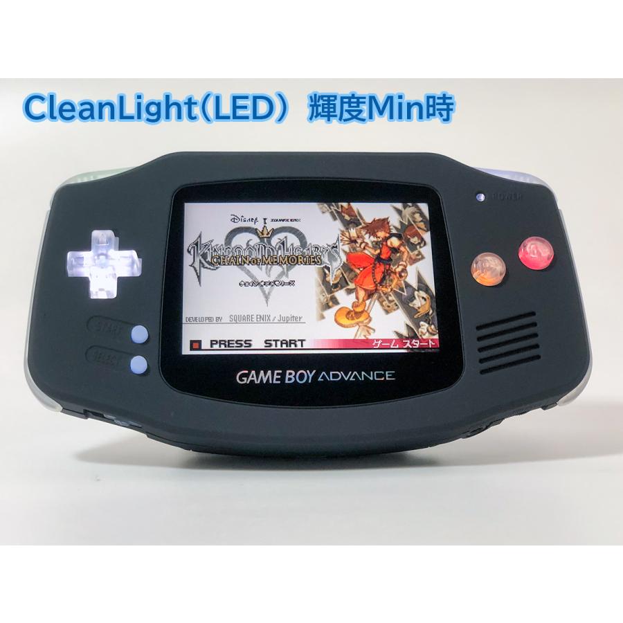 ゲームボーイアドバンス  RetroSix Funnyplaying IPS プレステージシリーズ　マットブラックｘCleanLght(LED)SFC風　バッテリー内蔵 送料無料 |  | 01