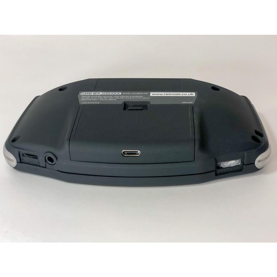 ゲームボーイアドバンス  RetroSix Funnyplaying IPS プレステージシリーズ　マットブラックｘCleanLght(LED)SFC風　バッテリー内蔵 送料無料 |  | 04