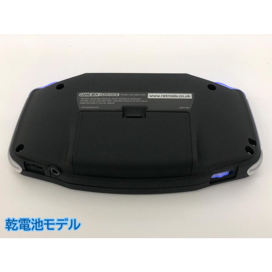 ゲームボーイアドバンス RetroSixプレステージカスタム Funnyplaying IPS マットブラックｘCleanLght(LED)青+バッテリー内蔵可能 送料無料 |  | 02
