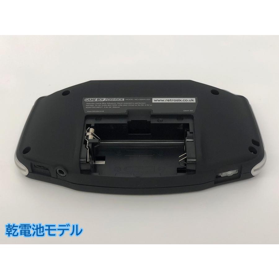ゲームボーイアドバンス RetroSixプレステージカスタム Funnyplaying IPS マットブラックｘCleanLght(LED)青+バッテリー内蔵可能 送料無料 |  | 03