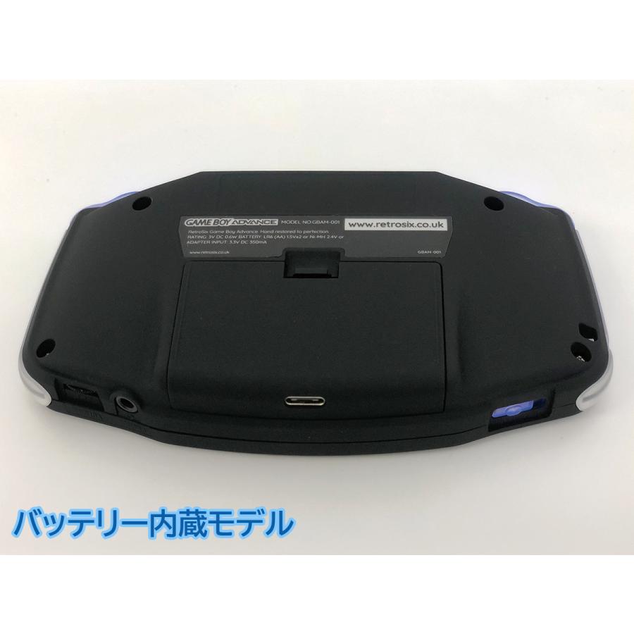 ゲームボーイアドバンス RetroSixプレステージカスタム Funnyplaying IPS マットブラックｘCleanLght(LED)青+バッテリー内蔵可能 送料無料 |  | 04