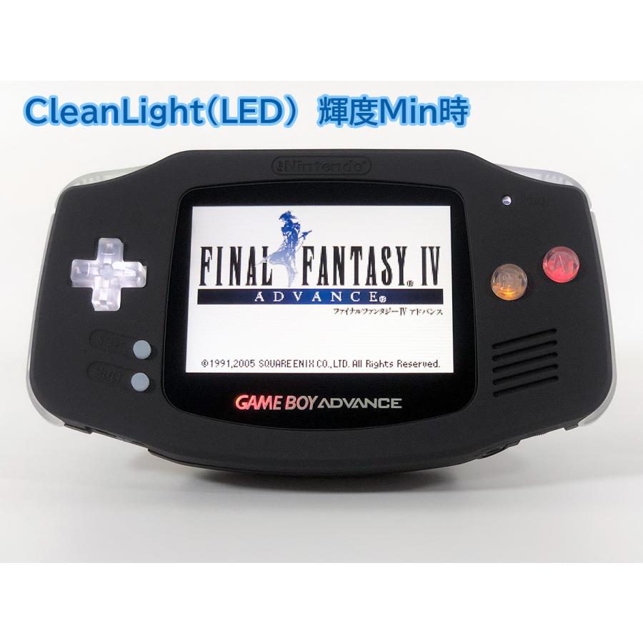 ゲームボーイアドバンス  RetroSix フルカスタム Funnyplaying IPS プレステージシリーズ　マットブラックｘCleanLght(LED)SFC風　+バッテリー内蔵可 送料無料 |  | 01