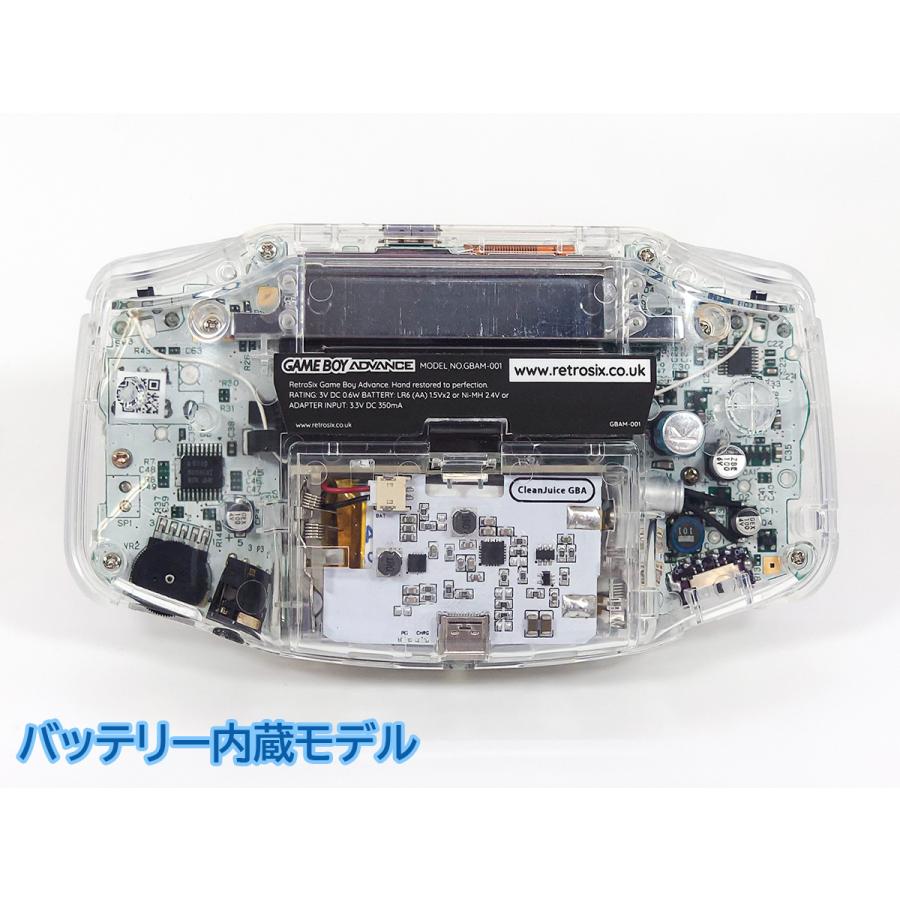 ゲームボーイアドバンス RetroSixプレステージカスタム クリスタルシリーズ　Funnyplaying IPS クリスタルクリア 送料無料 |  | 04