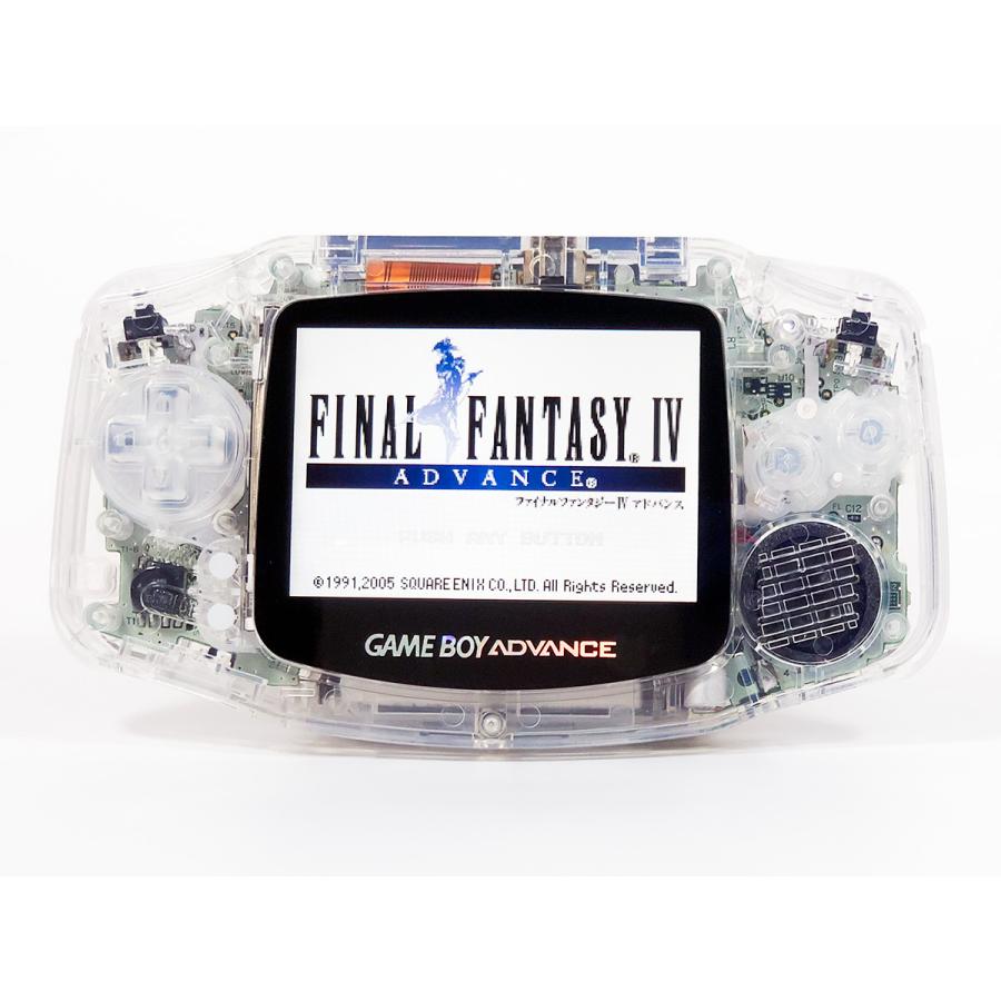 ゲームボーイアドバンス  RetroSix フルカスタム Funnyplaying IPS プレステージシリーズ　クリスタルクリアｘCleanLight(LED)青　バッテリー内蔵可能　送料無料 |  | 02