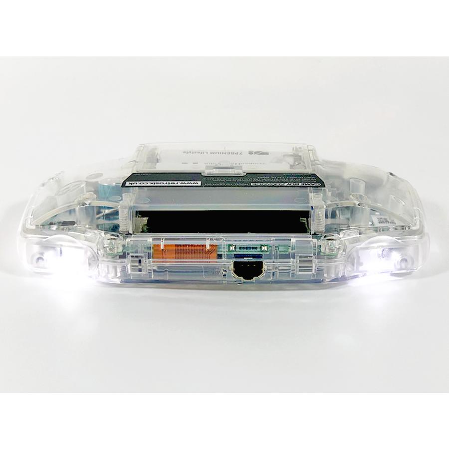 ゲームボーイアドバンス  RetroSix フルカスタム Funnyplaying IPS プレステージシリーズ　クリスタルクリアｘCleanLight(LED)白　バッテリー内蔵可能　送料無料 |  | 05