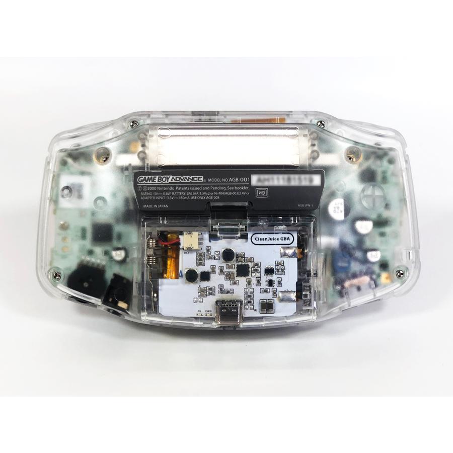 GBAフルカスタム Funnyplaying IPS液晶 正規品 クリアーシェル オーディオアンプ+ノイズ除去+USB type-c バッテリー内蔵 送料無料 |  | 03