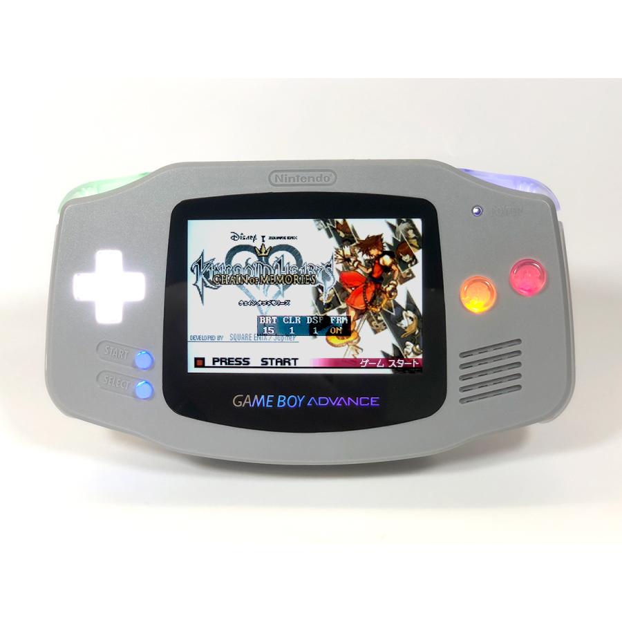 GBA フルカスタム Funnyplaying IPS液晶 正規品 SFC風シェル+RetroSix社製CleanLight(LED)SFC風 type-c バッテリー内蔵　送料無料 |  | 01