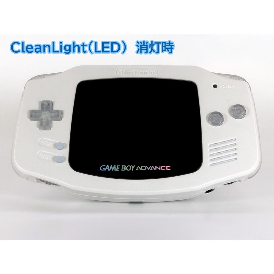 ゲームボーイアドバンス  RetroSixシェル フルカスタム Funnyplaying IPS プレステージシリーズ　パールホワイトｘCleanLight(LED)青　バッテリー内蔵　送料無料 |  | 01