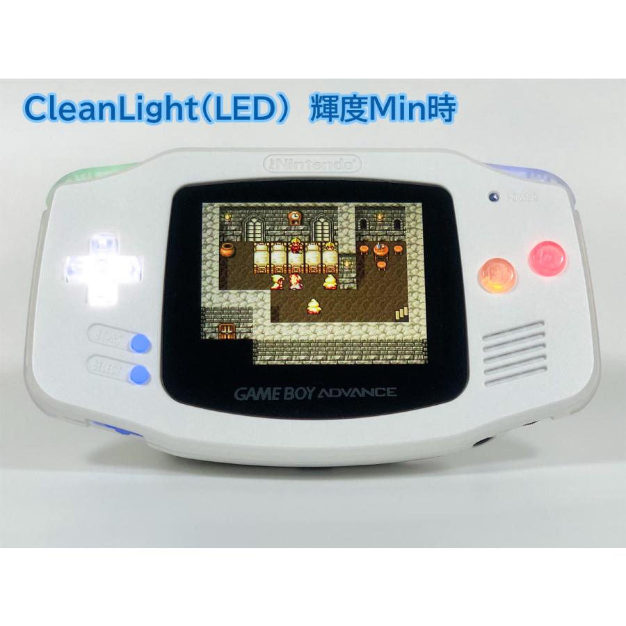 ゲームボーイアドバンス RetroSixプレステージカスタム Funnyplaying IPS パールホワイトｘCleanLght(LED)SFC風+バッテリー内蔵 送料無料 |  | 01