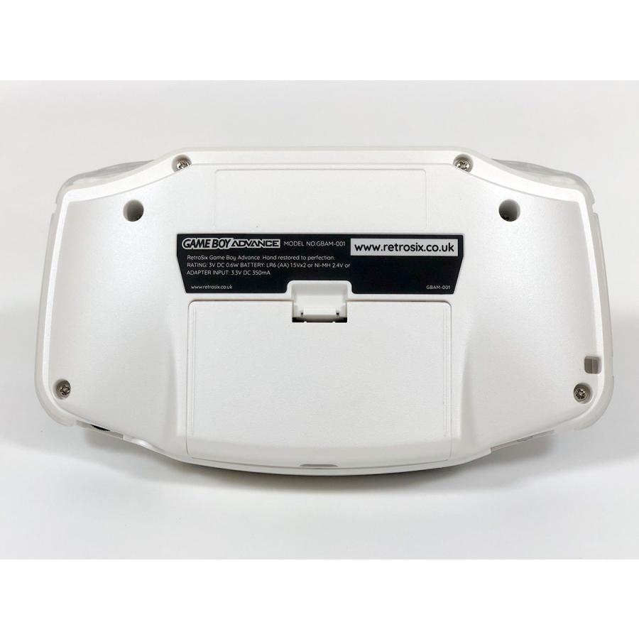 ゲームボーイアドバンス RetroSixプレステージカスタム Funnyplaying IPS パールホワイトｘCleanLght(LED)SFC風+バッテリー内蔵 送料無料 |  | 03