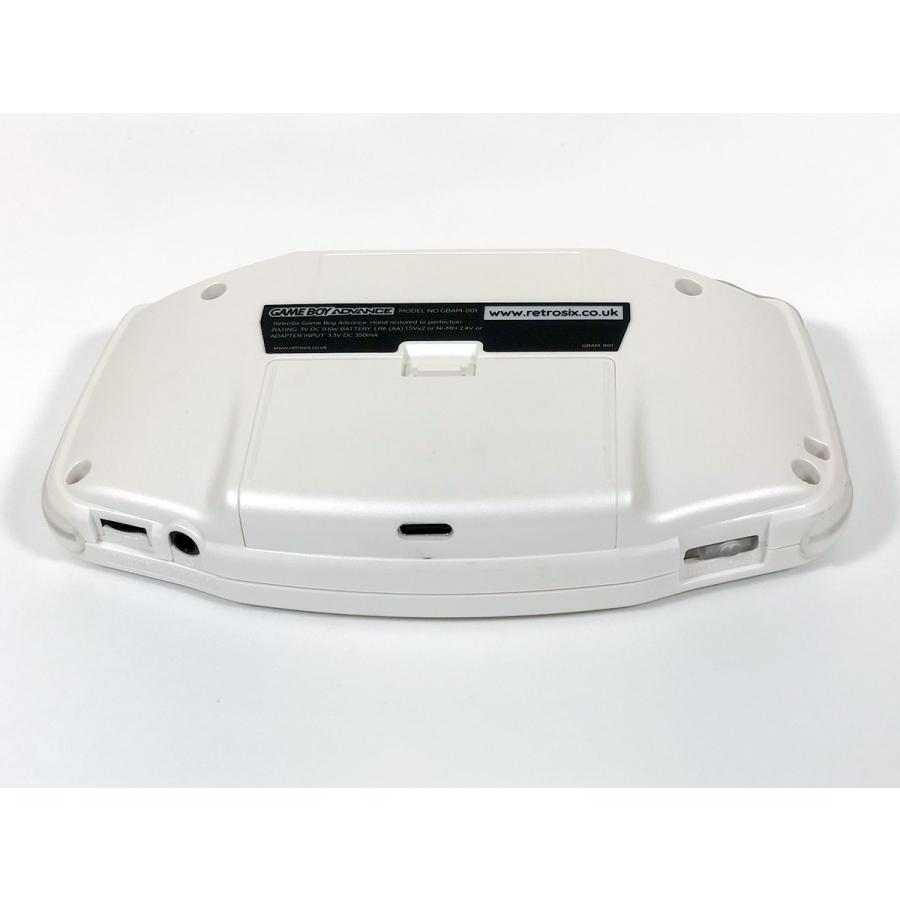 ゲームボーイアドバンス RetroSixプレステージカスタム Funnyplaying IPS パールホワイトｘCleanLght(LED)SFC風+バッテリー内蔵 送料無料 |  | 04