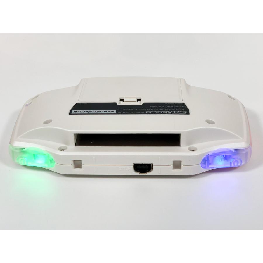 ゲームボーイアドバンス RetroSixプレステージカスタム Funnyplaying IPS パールホワイトｘCleanLght(LED)SFC風+バッテリー内蔵 送料無料 |  | 06