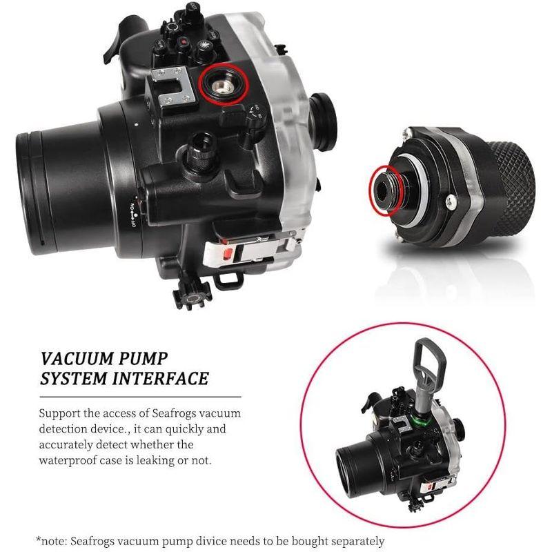 お買い得！ Sea Frogs Canon EOS R5 60mm 40m/130フィート 最大潜水深 水中防水ハウジング プロフェッショナルダイビング 【UOI1282572978】(44820円)