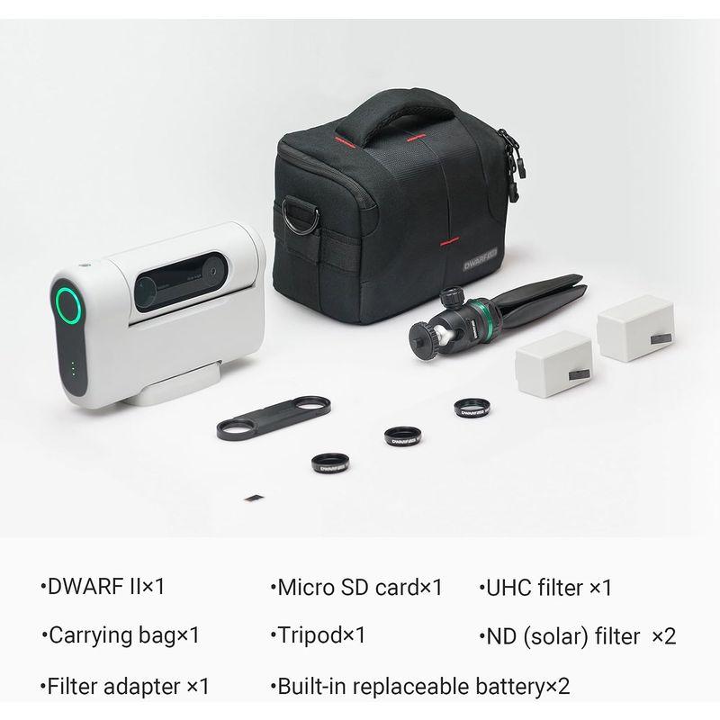 【正規品】 DWARFLAB ドワーフII スマートデジタル望遠鏡 - ポータブル 超軽量 天文学スターパーティー バードウォッチング 大人と子供用 初 【J1822665724】(63694円)
