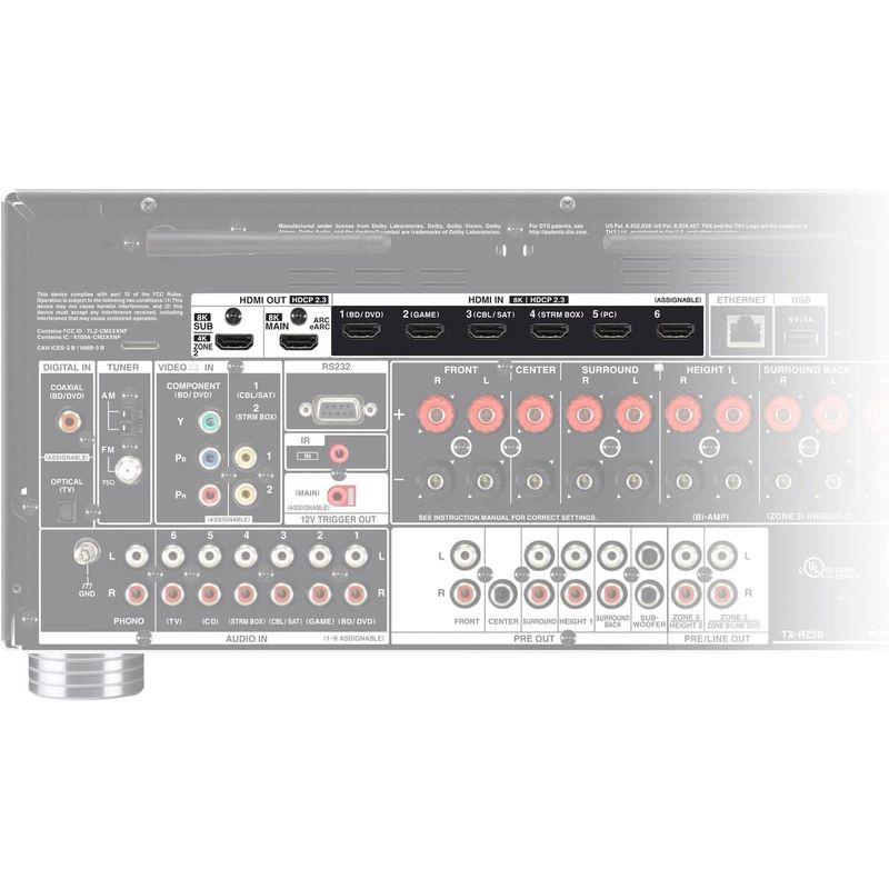 （新品,未開封） ONKYO TX-RZ50 ブラック 9.2-Channel THX Certified AV Receiver 【2698310384】(94294円)