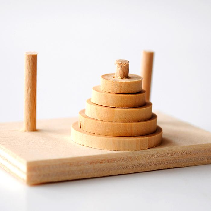 木製玩具 ハノイの塔 Marc Vidal -Brunoy France- / LA TOUR D'HANOI・S　バラモンの塔　ルーカスタワー |  | 02