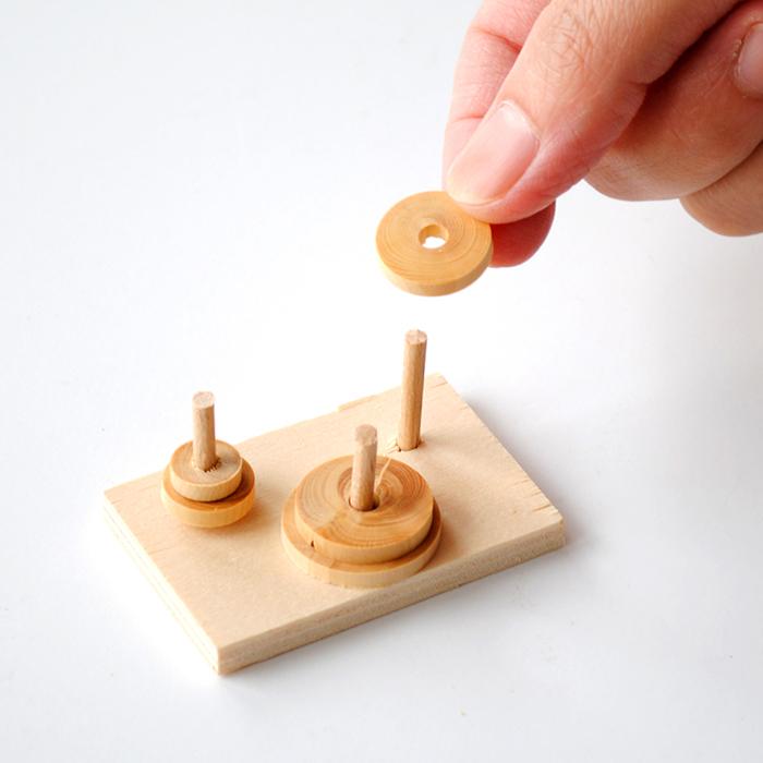 木製玩具 ハノイの塔 Marc Vidal -Brunoy France- / LA TOUR D'HANOI・S　バラモンの塔　ルーカスタワー |  | 04