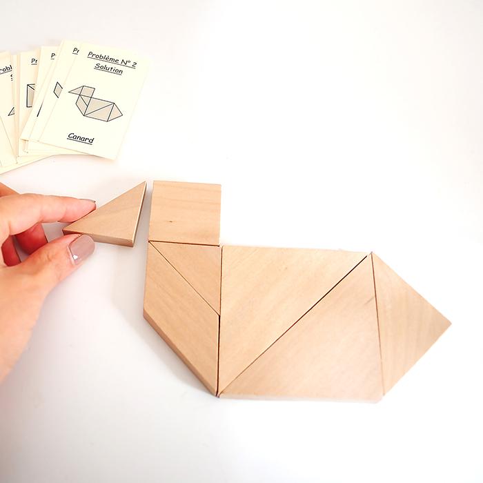 木製玩具 パズルゲーム Marc Vidal -Brunoy France- / TANGRAM 知育 木製パズル　クリックポスト郵送 |  | 03