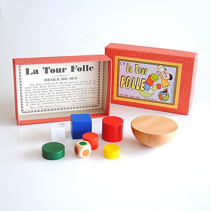 木製玩具 クレイジータワー / Marc Vidal -Brunoy France- / La Tour FOLLE | 
