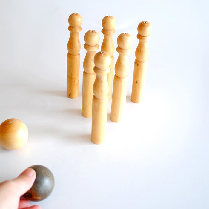 木製玩具 ボーリング / Marc Vidal -Brunoy France- / JEU DE QUILLES・L |  | 05