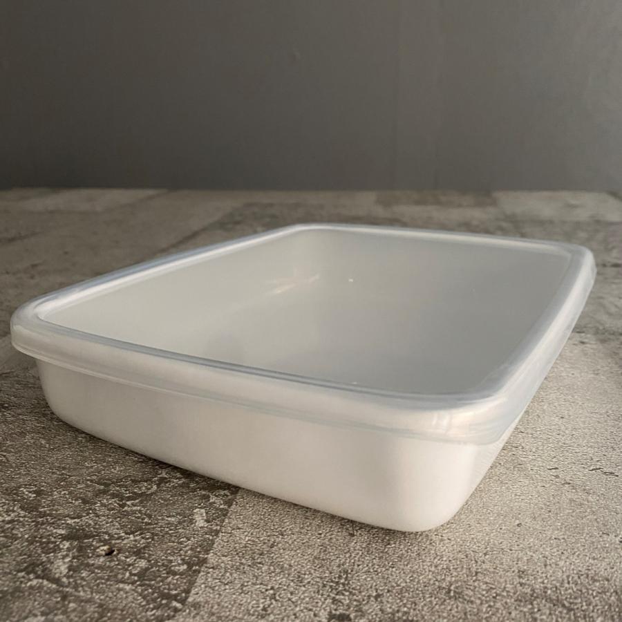 琺瑯容器 ホーロー容器/レクタングル浅型M | 