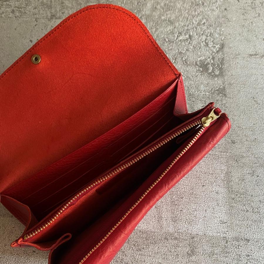 Arizona AZくるみボタン長財布 L / RD レッド 87180282 : ASSEMBLAGE