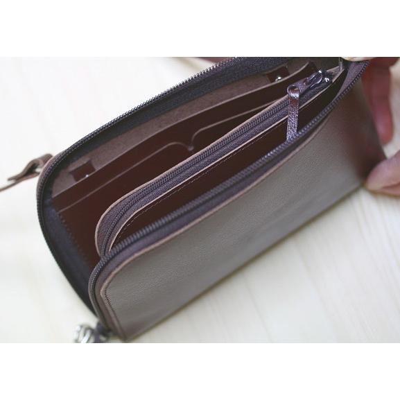 atlier mate  ショルダーウォレット・BROWN / 茶 アトリエメイト 財布 ウォレット ブラウン |  | 01