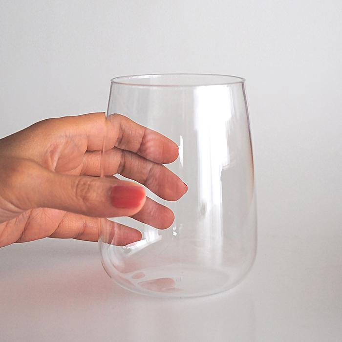 TG 深澤直人デザイン 台湾グラス 耐熱 ワイングラス Stemless Red Wine