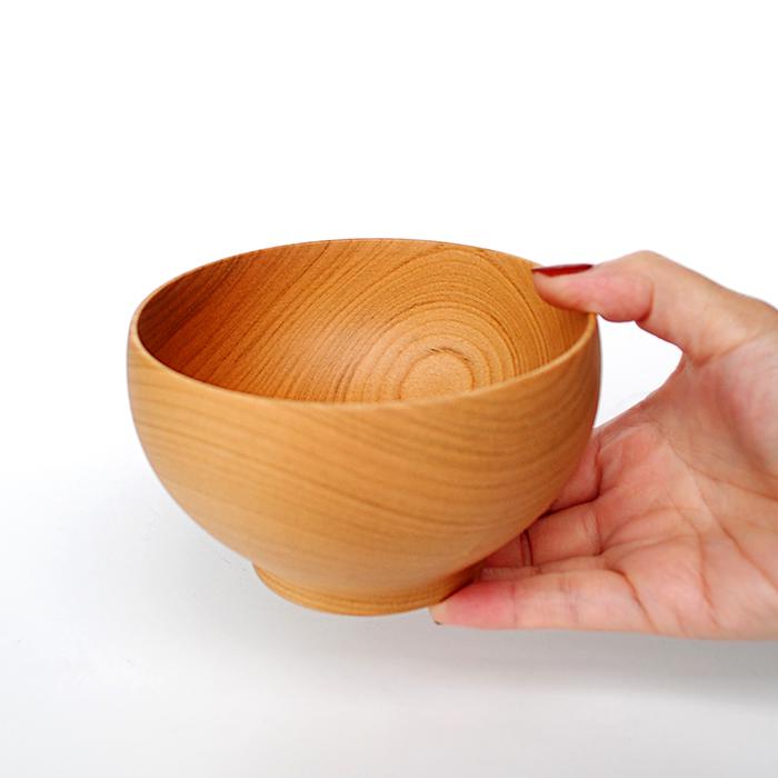 SONOBE めいぼく椀 さくら 中 03406 / 薗部産業 銘木椀 汁椀