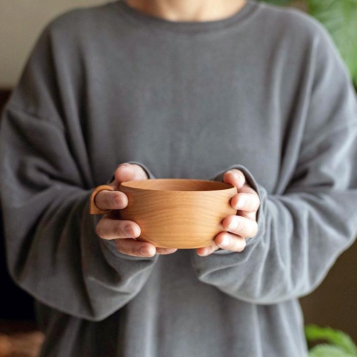 SONOBE めいぼく椀 さくら 中 03406 / 薗部産業 銘木椀 汁椀