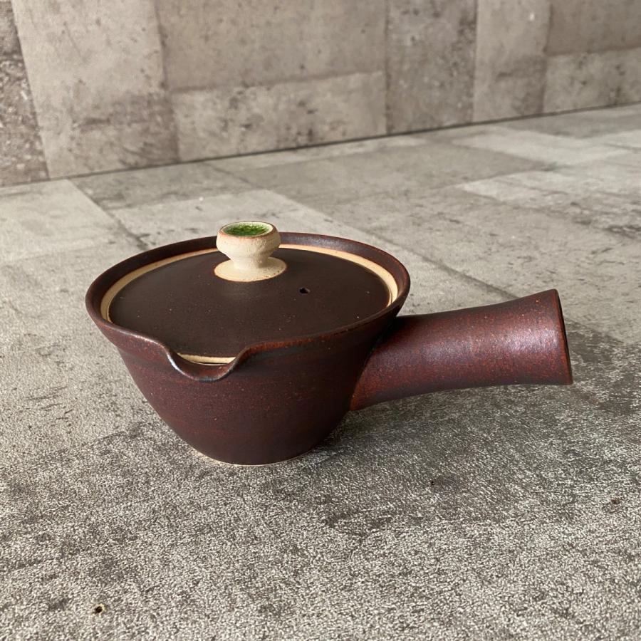 小阿弥　赤絵　角形　茶瓶　急須 小阿弥 赤絵 角形 茶瓶 急須