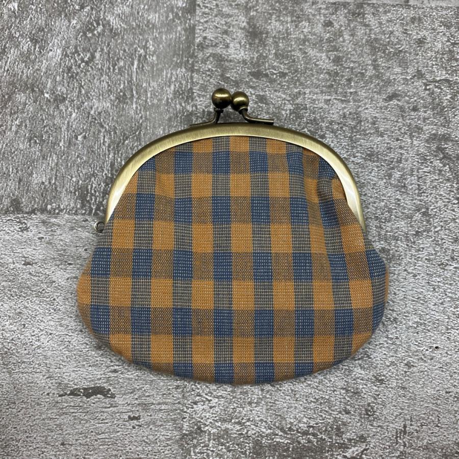 ichi ガマ丸 がま口財布 格子柄 M3 32600667 伊勢木綿 ichishina イチシナ | 