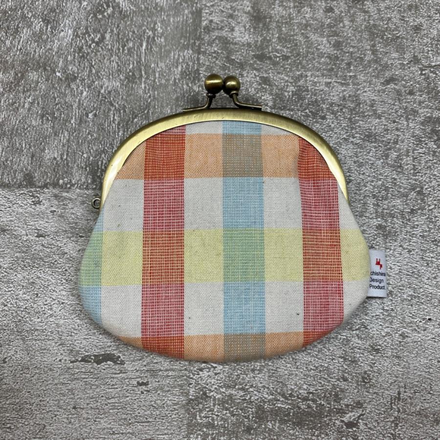 ichi ガマ丸 がま口財布 格子柄 M4 32600667 伊勢木綿 ichishina イチシナ | 