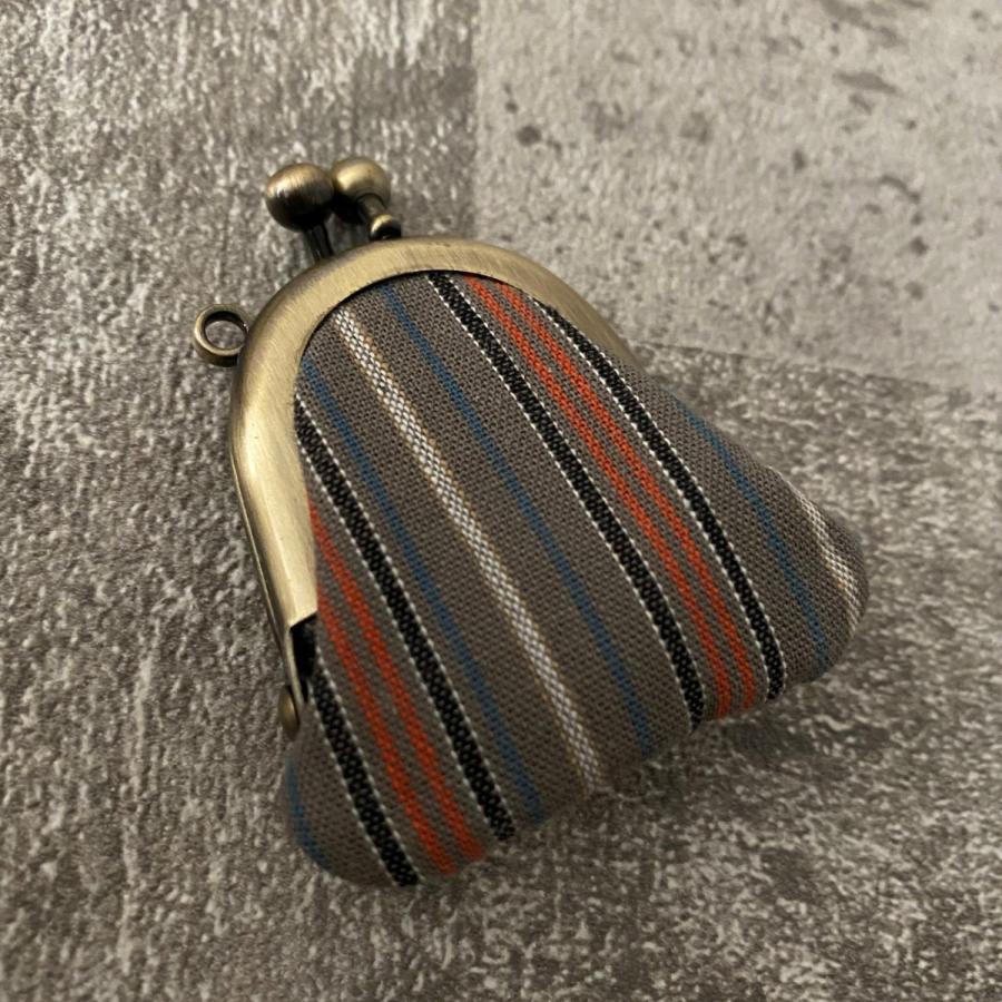 ichi ガマ豆 がま口財布 縦縞柄 SS10 32600537 伊勢木綿 ichishina イチシナ | 