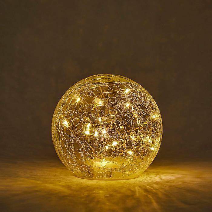 クラックガラス LEDライト イグルー S φ12cm : ASSEMBLAGE - 通販