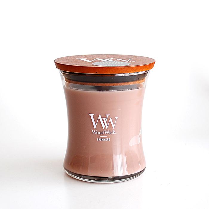 カメヤマキャンドル WoodWick ジャーM（箱付き）アロマキャンドル