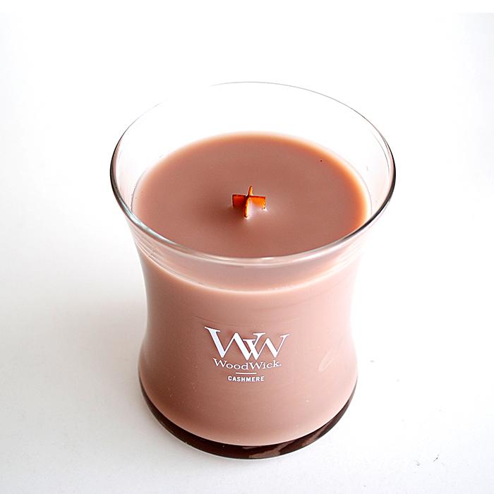 カメヤマキャンドル WoodWick ジャーM（箱付き）アロマキャンドル