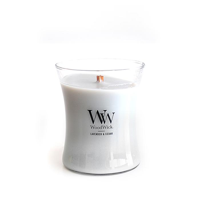 カメヤマキャンドル WoodWick ジャーM（箱付き）アロマキャンドル
