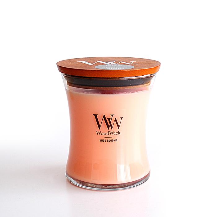 カメヤマキャンドル WoodWick ジャーM（箱付き）アロマキャンドル