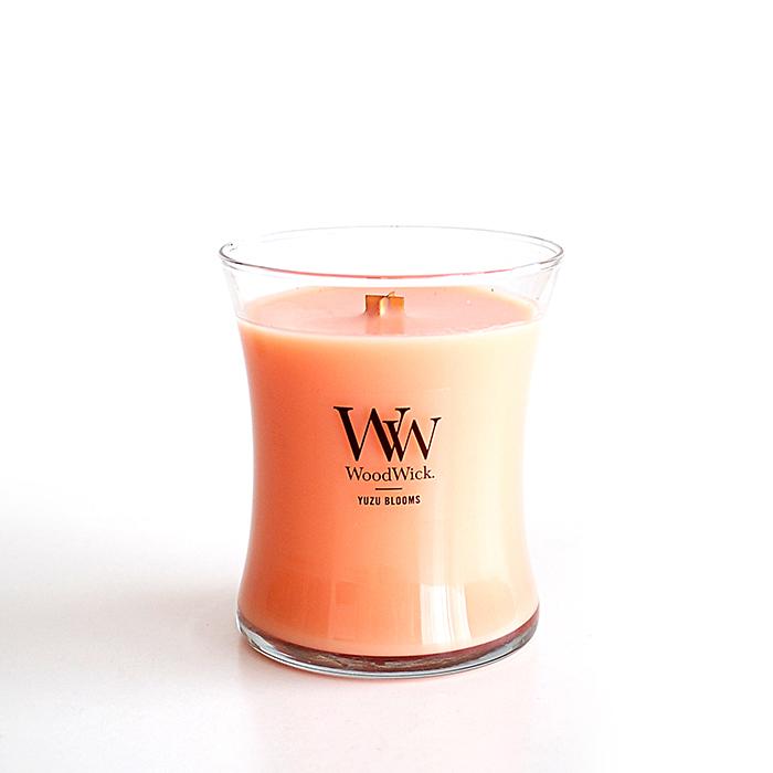 カメヤマキャンドル WoodWick ジャーM（箱付き）アロマキャンドル