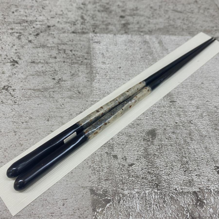 箸 一双・風の盆 天然木 漆塗り/23cm・黒檀 |  | 03