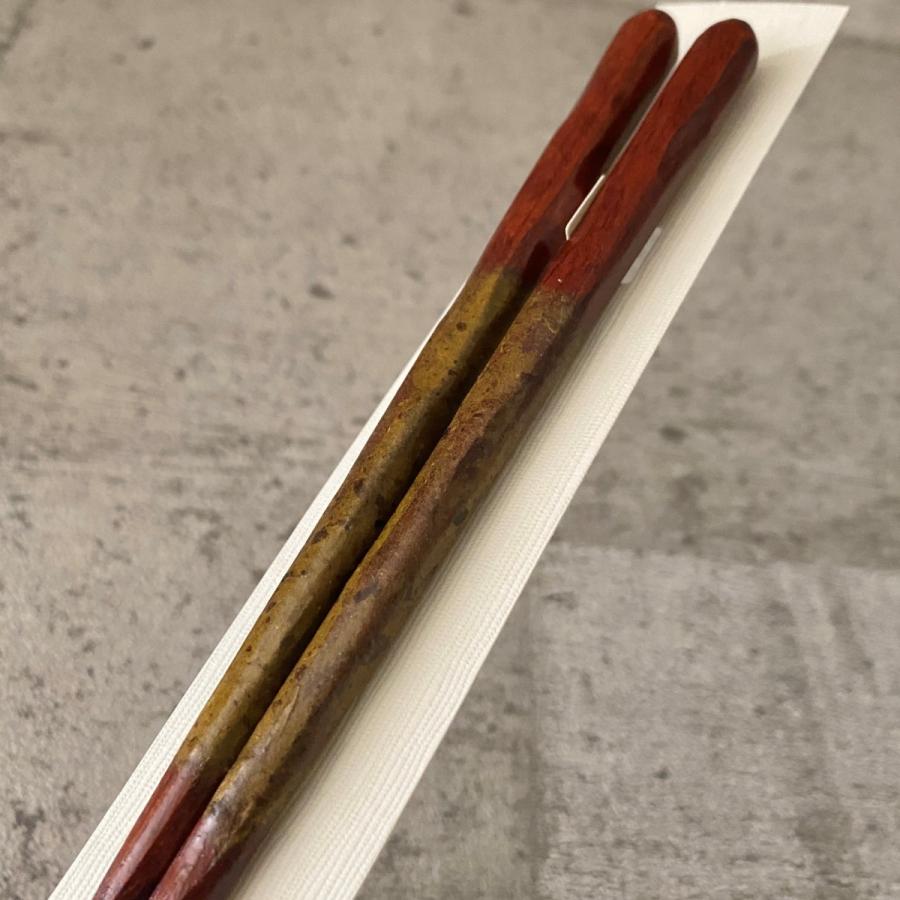 箸 一双・風の盆 天然木 漆塗り/20.5cm・紫檀 |  | 01