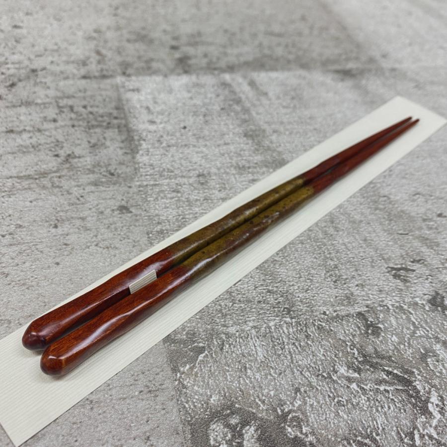 箸 一双・風の盆 天然木 漆塗り/20.5cm・紫檀 |  | 03