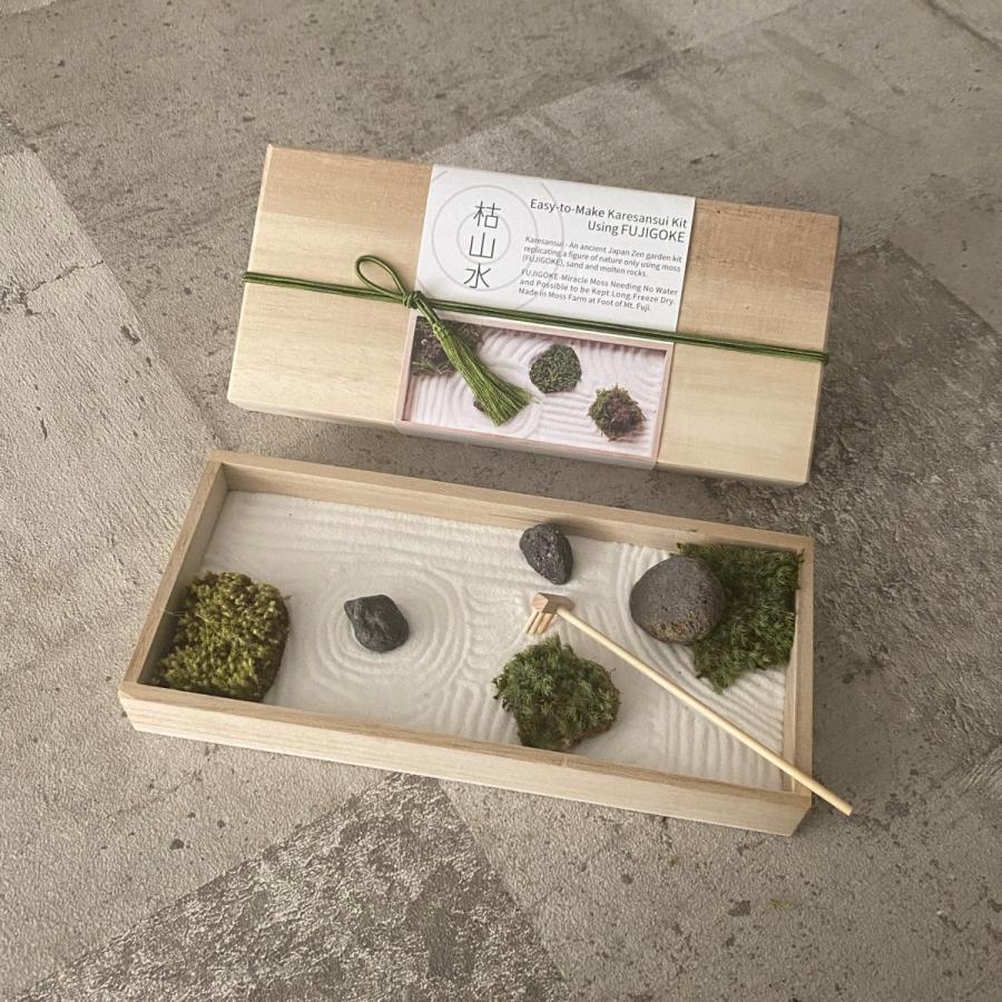 ‼️山藤枯木山取り‼️引き取り限定品‼️ 枯山水キット レーキ入り 富士苔 / 大 : ASSEMBLAGE - 通販 - Yahoo
