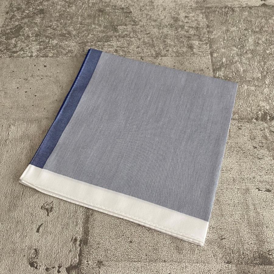 H TOKYO handkerchief サテンフレームハンカチ/ネイビー : ASSEMBLAGE