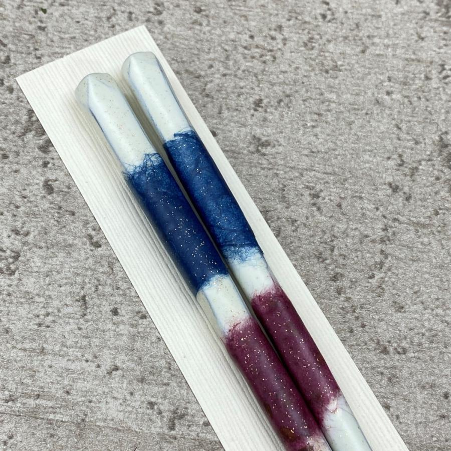 ⭐︎新品未使用⭐︎ 希少品　夫婦箸　天然素材 Amazon｜一双 日本製 箸 夫婦千鳥 ペア 天然木 漆 銀23cm 金21cm