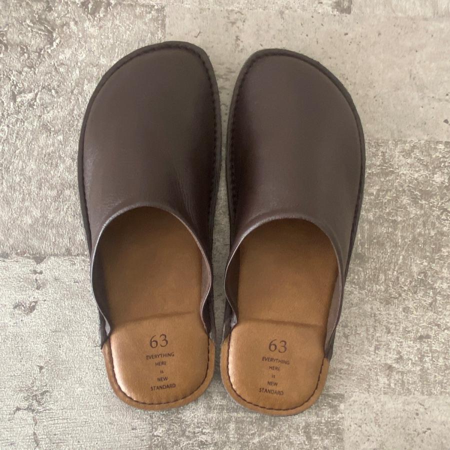 父の日ギフト 63 ロクサン レザースリッパ BR/L | 